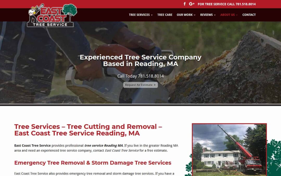 Website Design East Coast Tree Service