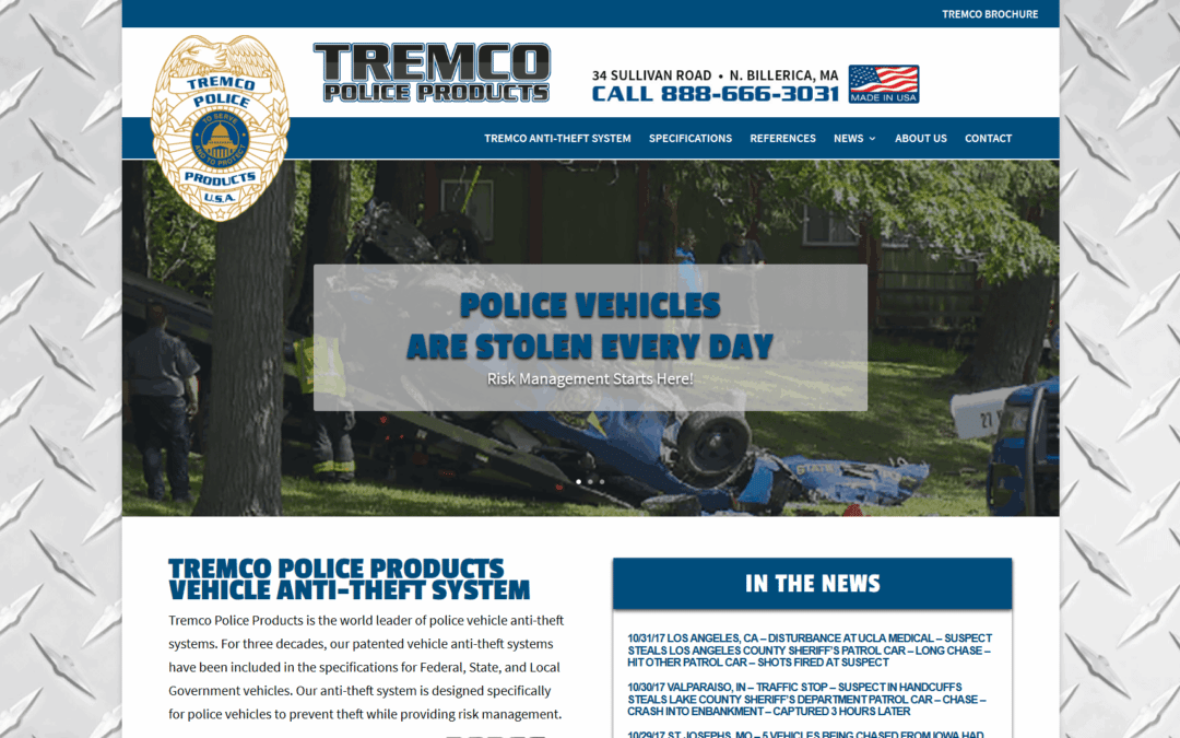 New Responsive Website Design for Tremco Police Products