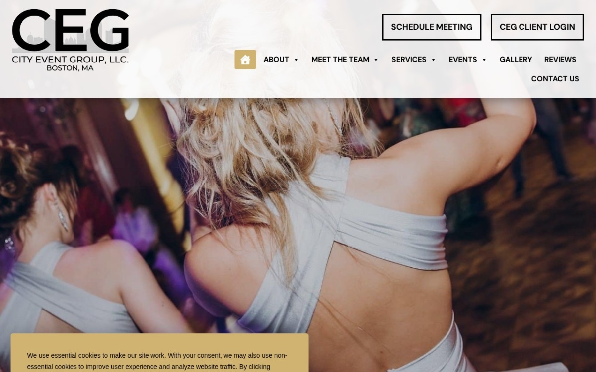 City Event Group website homepage