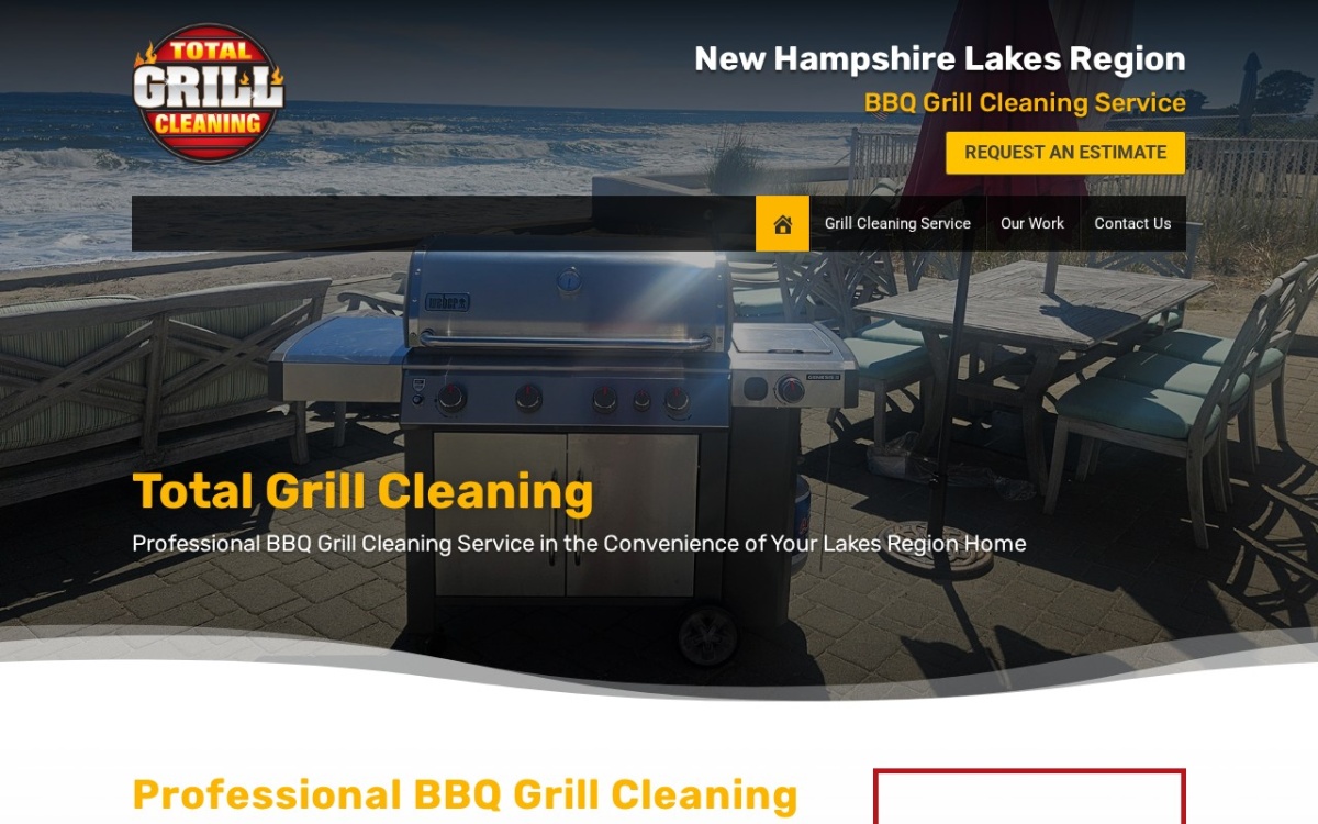 Total Grill Cleaning LLC website homepage